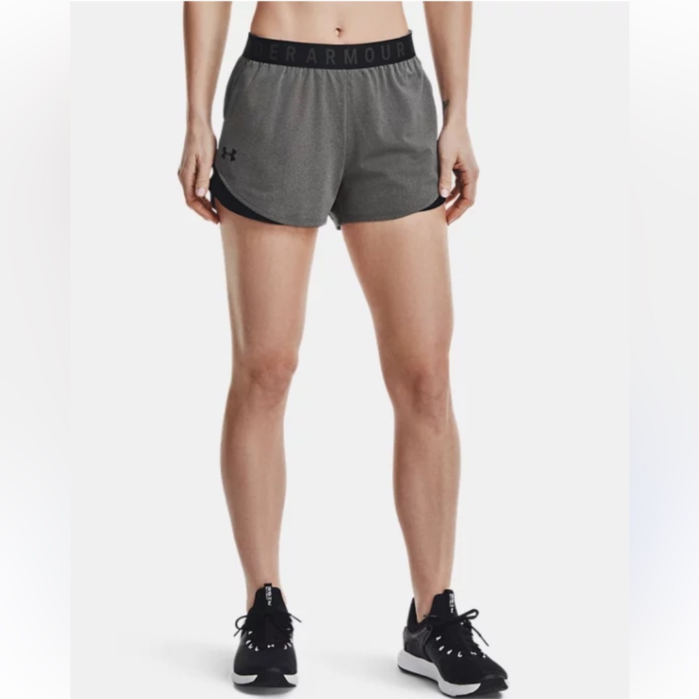 Under Armour Women’s Grey Gray Active Workout Running Shorts - Size M